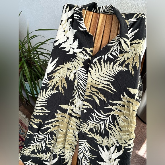 Zara Fauna Nature Print Short Sleeve Button Down Shirt, Relaxed Fit, Medium - Picture 2 of 5